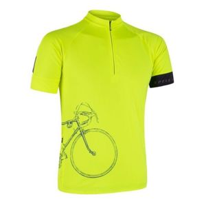 Pánsky cyklistický dres Sensor Cyklo Tour kr.rukáv reflex žltá 18100059